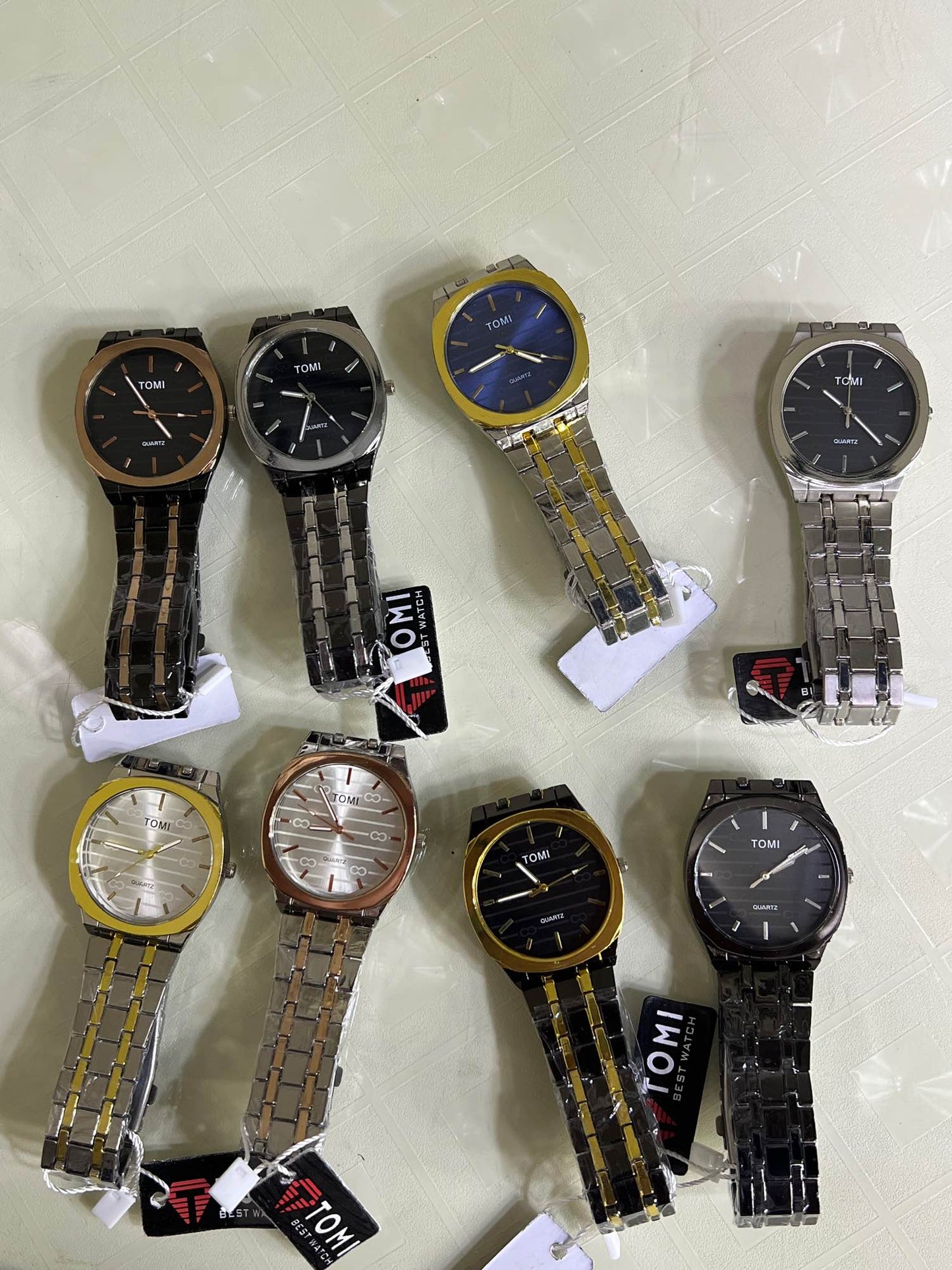 TOMI Luxury Octagonal Quartz Watch for Men