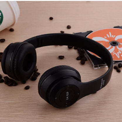P47 Wireless Bluetooth Foldable Headphones with Mic, FM & TF Support