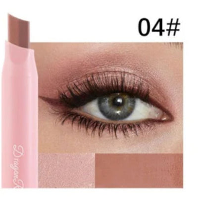 2-in-1 Double Color Gradient Velvet Eyeshadow Stick – Waterproof Shimmer Eye Makeup