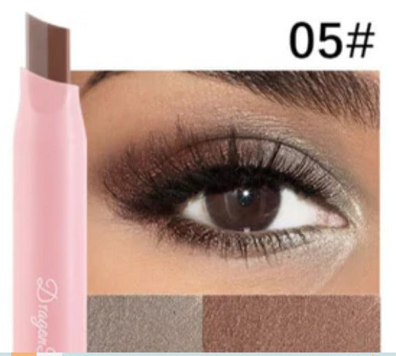 2-in-1 Double Color Gradient Velvet Eyeshadow Stick – Waterproof Shimmer Eye Makeup