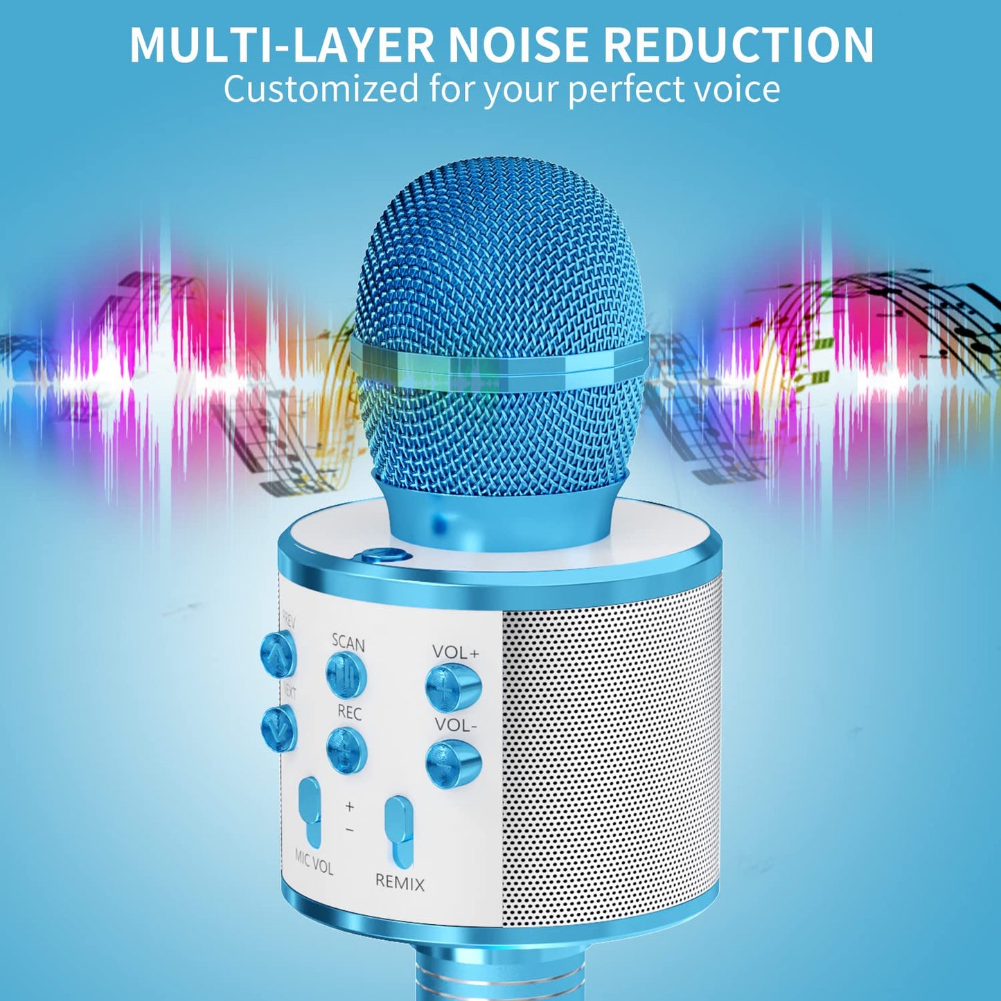 Kids Wireless Bluetooth Karaoke Microphone – Portable Singing Toy for Boys & Girls