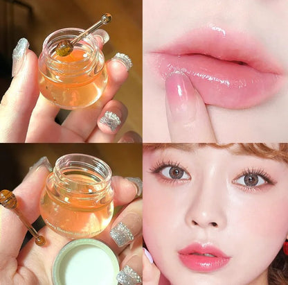 Pink Honey Peach Lip Oil & Moisturizing Lip Mask – Nourishing Lip Care