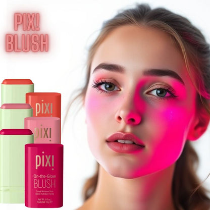 Glow Blush Tinted Moisture Stick for Cheeks – Cool Shade, Long-Wearing Makeup Blusher