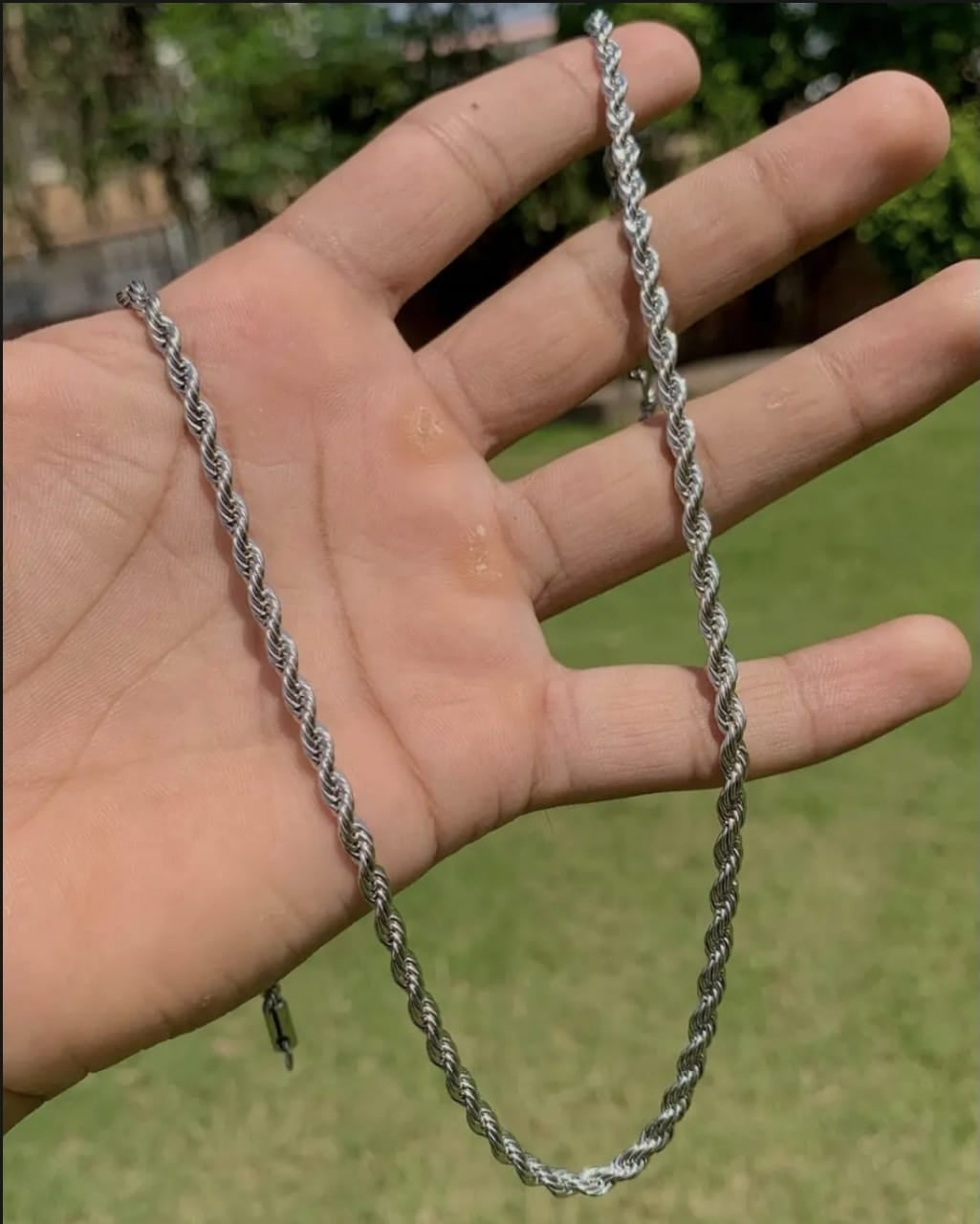 Silver & Gold Rope Chain Necklace