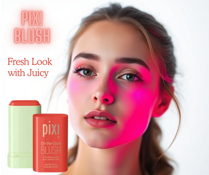 Glow Blush Tinted Moisture Stick for Cheeks – Cool Shade, Long-Wearing Makeup Blusher