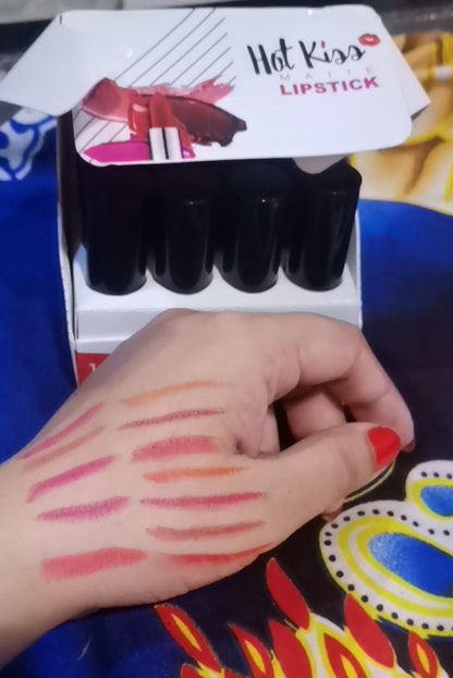 Pack Of 12 Matte Lipstick Multicolour Box