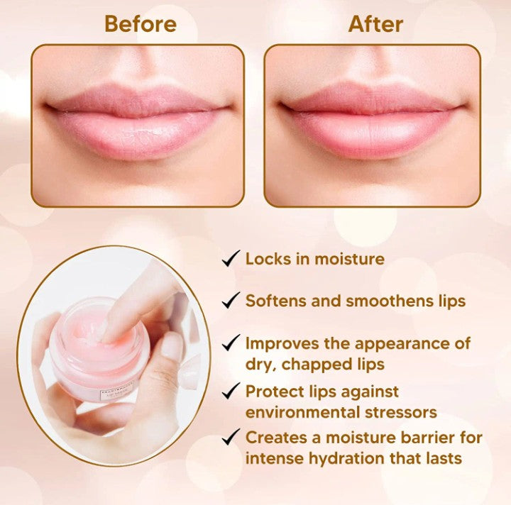 Pink Honey Peach Lip Oil & Moisturizing Lip Mask – Nourishing Lip Care