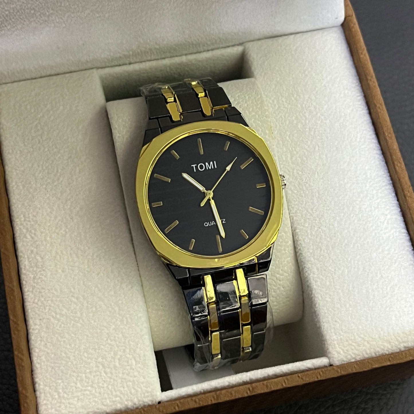 TOMI Luxury Octagonal Quartz Watch for Men
