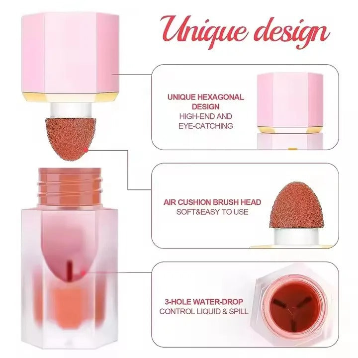 Beautious Air Cushion Liquid Blush – Natural Long-Lasting Matte Cheek Blusher (Pack of 1)