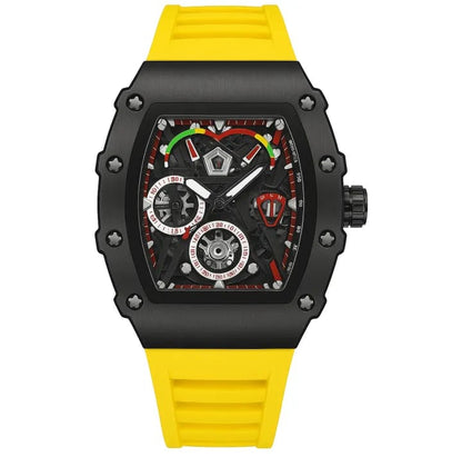 Men's Quartz Silicone Strap Watch with Date & Luminous Display